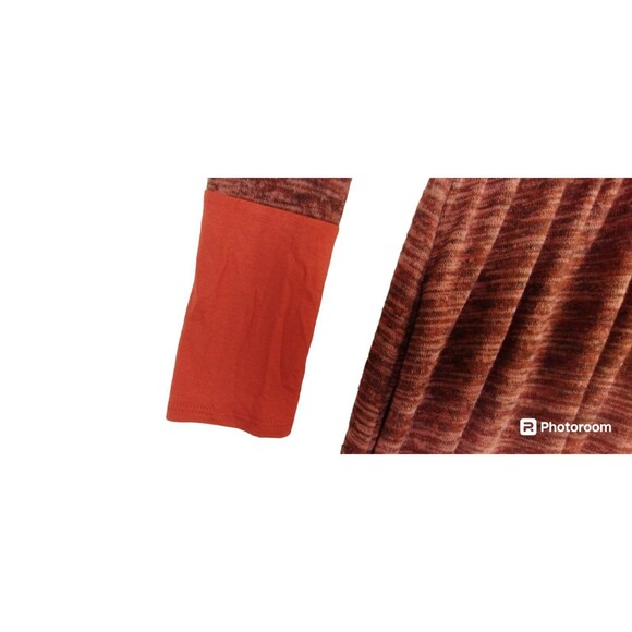 Reborn Midi Sweater Dress Size L Long Sleeve Maroon Rust Modest Soft - Picture 5 of 9